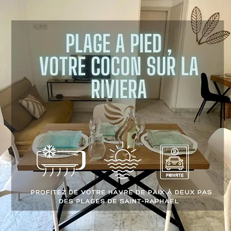 Le Petit Nid Azuré Ac Balcony Private Parking Apartamento