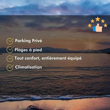 Le Petit Nid Azuré Ac Balcony Private Parking Apartamento